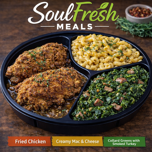 Classic Fried Chicken---- Creamy  Mac & Cheese---- Collard Greens w/Smoke Turkey